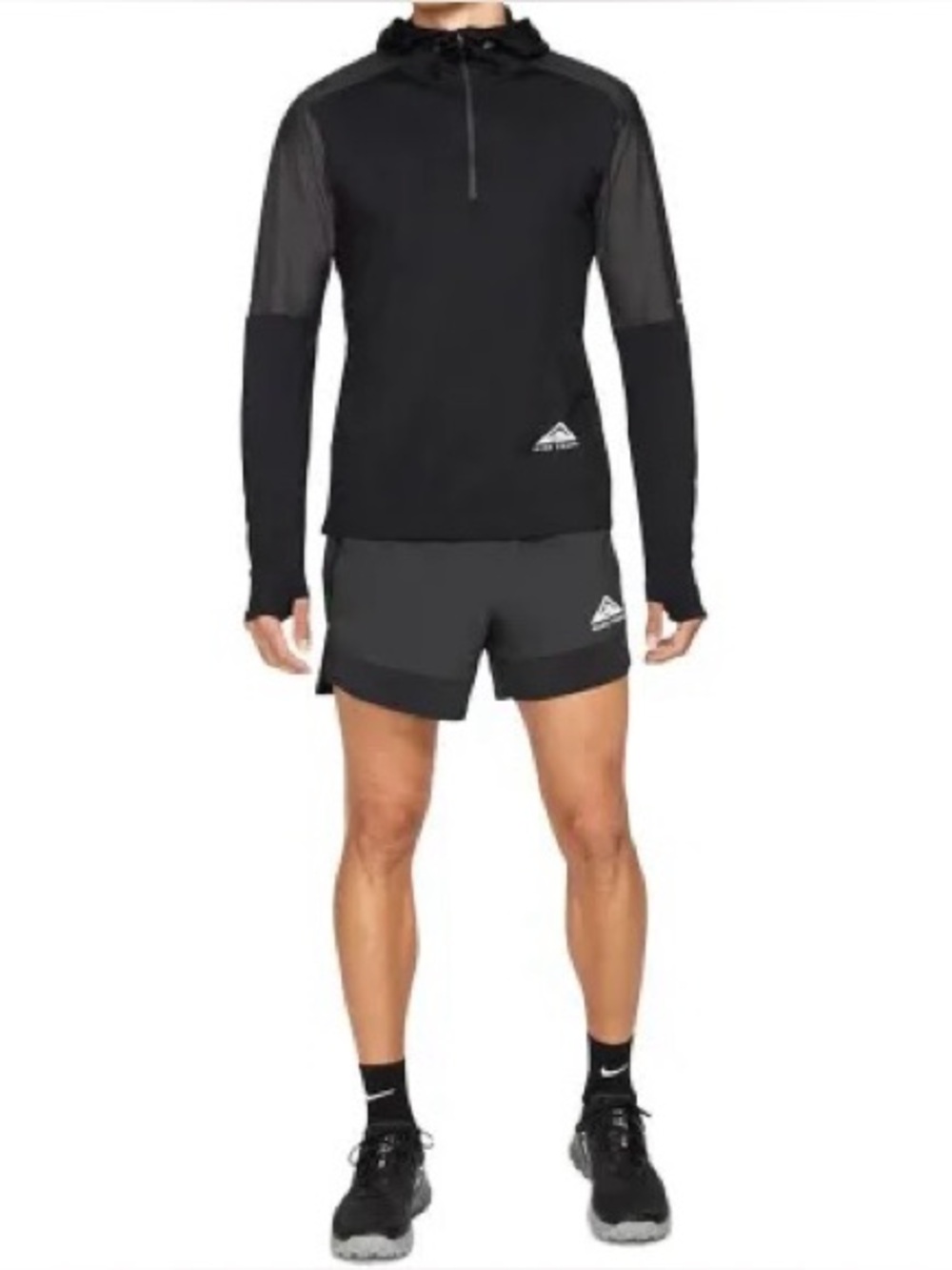 Nike Trail Element Men’s Printed Dri-Fit Half Zip Hoodie DV8094-010 (Dead-stock)